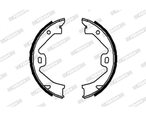 Bromsbackar, sats, parkeringsbroms PREMIER FSB633 Ferodo, bild 2