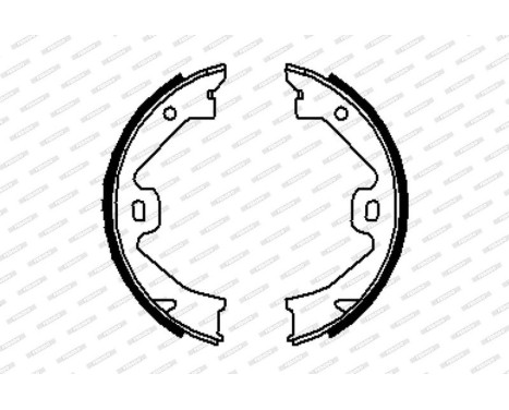 Bromsbackar, sats, parkeringsbroms PREMIER FSB633 Ferodo, bild 2