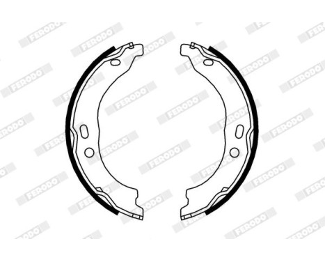 Bromsbackar, sats, parkeringsbroms PREMIER FSB696 Ferodo, bild 2