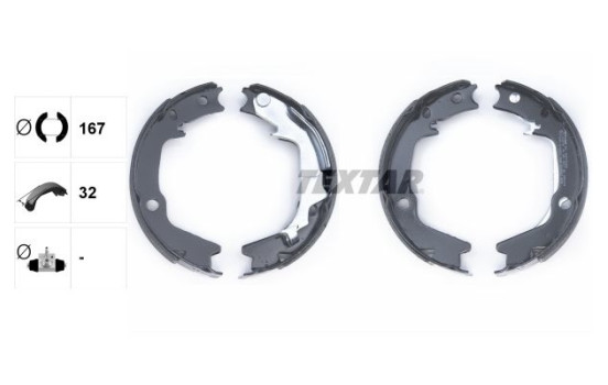 Bromsbackar, sats, parkeringsbroms