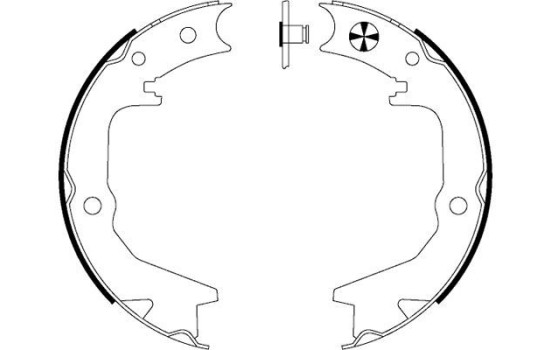Bromsbackar, sats, parkeringsbroms, bild 2