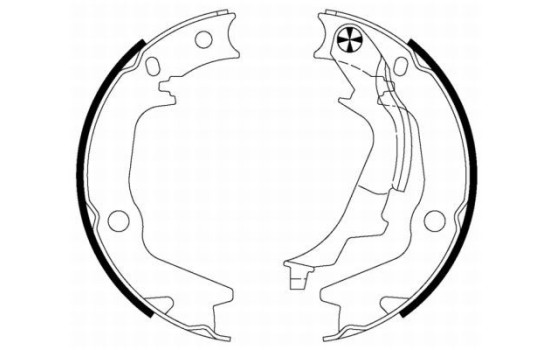 Bromsbackar, sats, parkeringsbroms, bild 2