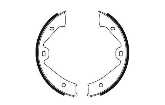 Bromsbackar, sats, parkeringsbroms, bild 2