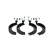 Bromsbackar, sats, parkeringsbroms, miniatyr 4