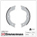 Bromsbackar, sats, parkeringsbroms, miniatyr 2