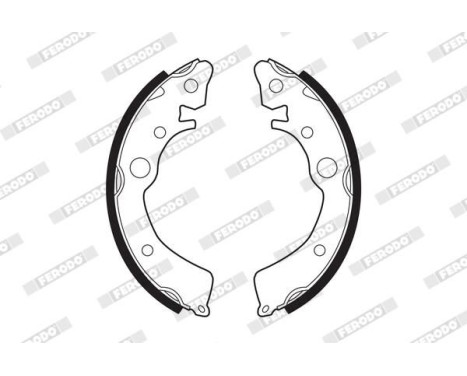 Bromsbackar, sats PREMIER FSB204 Ferodo, bild 2