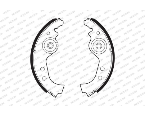 Bromsbackar, sats PREMIER FSB27 Ferodo, bild 2