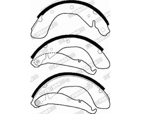 Bromsbackar, sats PREMIER FSB335 Ferodo, bild 4