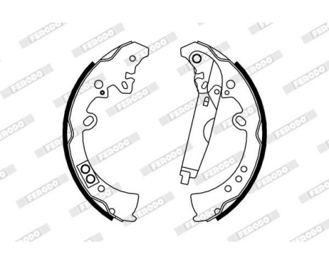 Bromsbackar, sats PREMIER FSB4010 Ferodo, bild 2