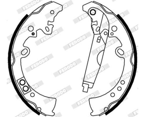 Bromsbackar, sats PREMIER FSB4010 Ferodo, bild 3