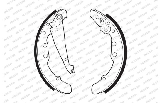 Bromsbackar, sats PREMIER FSB409 Ferodo, bild 2