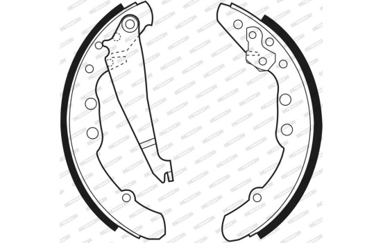 Bromsbackar, sats PREMIER FSB409 Ferodo, bild 3