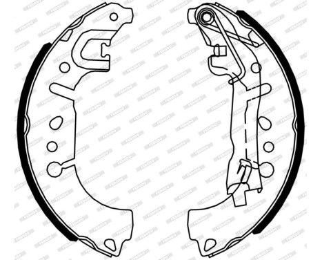 Bromsbackar, sats PREMIER FSB4317 Ferodo, bild 2