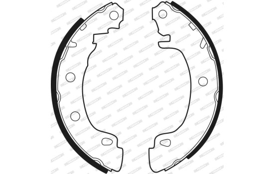 Bromsbackar, sats PREMIER FSB544 Ferodo, bild 3