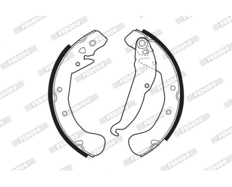 Bromsbackar, sats PREMIER FSB545 Ferodo, bild 2
