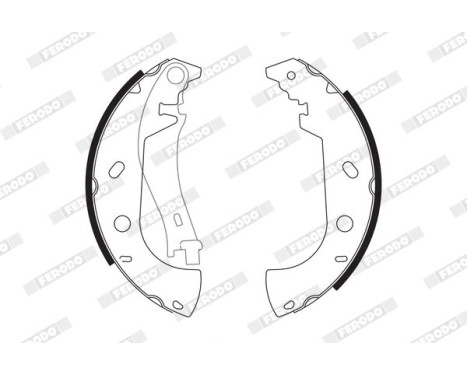Bromsbackar, sats PREMIER FSB571 Ferodo, bild 2
