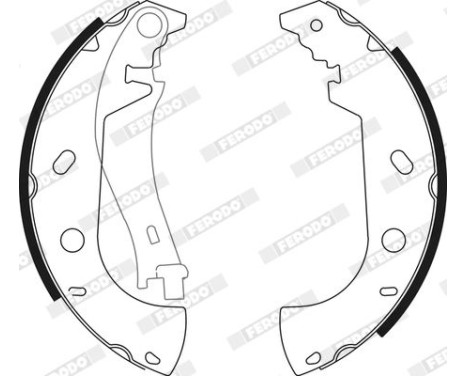 Bromsbackar, sats PREMIER FSB571 Ferodo, bild 3