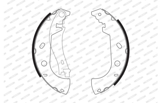 Bromsbackar, sats PREMIER FSB571 Ferodo, bild 2