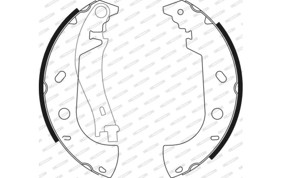 Bromsbackar, sats PREMIER FSB571 Ferodo, bild 3