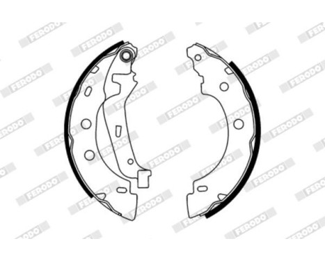 Bromsbackar, sats PREMIER FSB583 Ferodo, bild 2