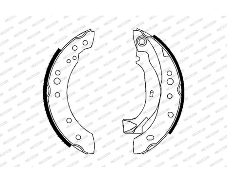 Bromsbackar, sats PREMIER FSB626 Ferodo, bild 2