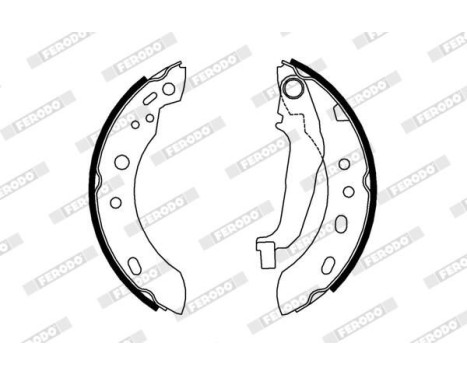 Bromsbackar, sats PREMIER FSB640 Ferodo, bild 2