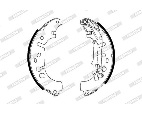 Bromsbackar, sats PREMIER FSB682 Ferodo, bild 2