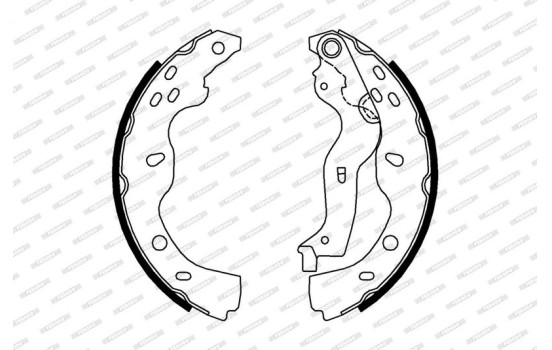 Bromsbackar, sats PREMIER FSB691 Ferodo, bild 2