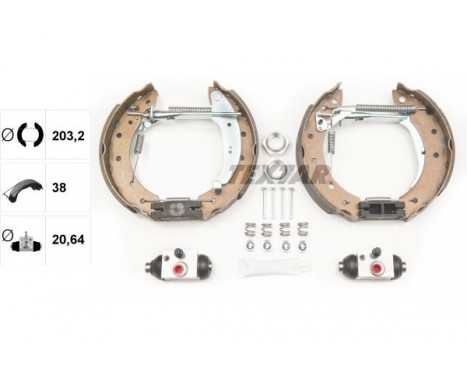 Bromsbackar, sats Shoe Kit Pro