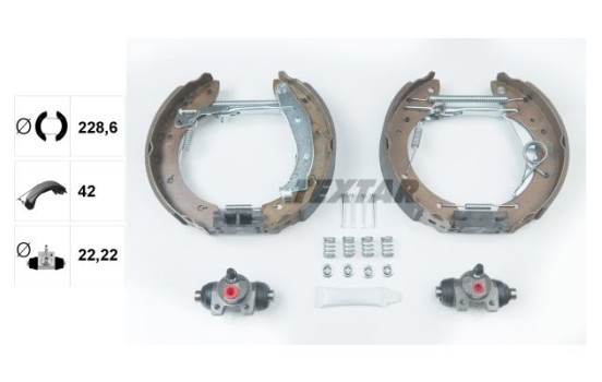 Bromsbackar, sats Shoe Kit Pro