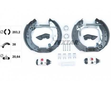 Bromsbackar, sats Shoe Kit Pro