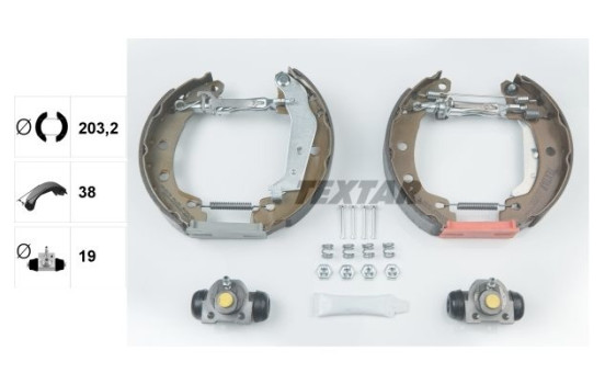 Bromsbackar, sats Shoe Kit Pro