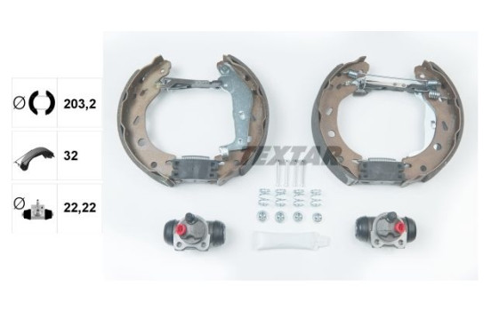 Bromsbackar, sats Shoe Kit Pro