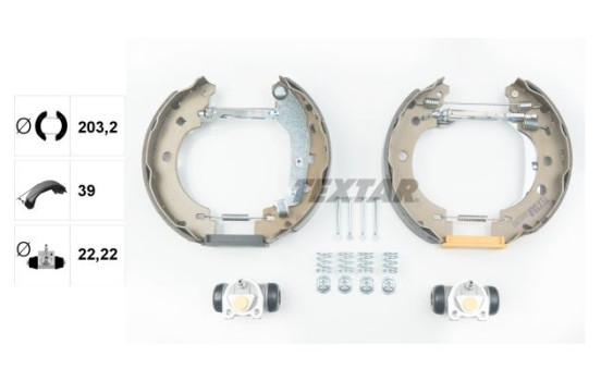 Bromsbackar, sats Shoe Kit Pro