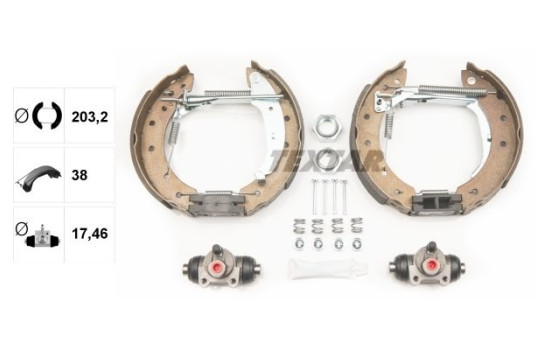 Bromsbackar, sats Shoe Kit Pro