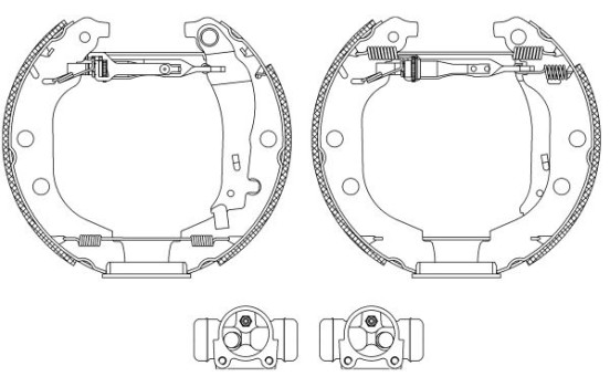 Bromsbackar, sats Shoe Kit Pro