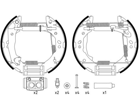 Bromsbackar, sats Shoe Kit Pro, bild 2