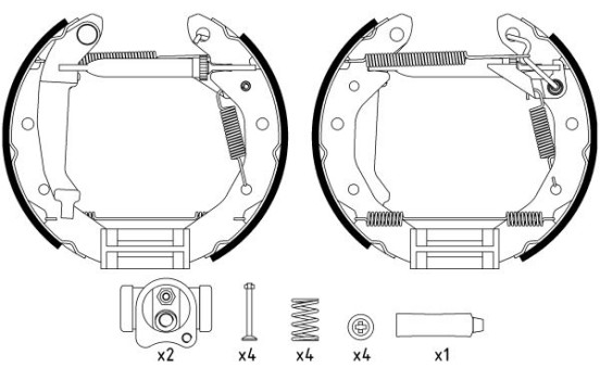 Bromsbackar, sats Shoe Kit Pro, bild 2