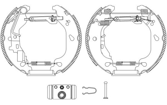 Bromsbackar, sats Shoe Kit Pro, bild 2