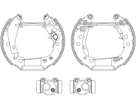 Bromsbackar, sats Shoe Kit Pro, bild 2