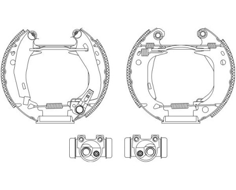 Bromsbackar, sats Shoe Kit Pro, bild 2