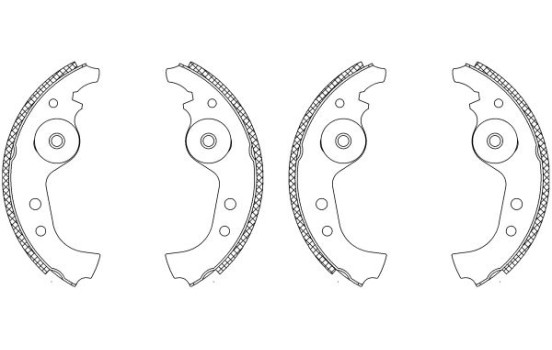 Bromsbackar, sats Shoe Kit, bild 2