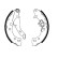 Bromsbackar, sats, miniatyr 2