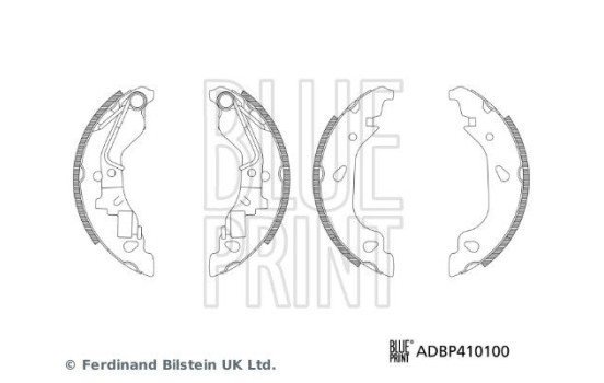 Bromsbackssats ADBP410100 Blue Print