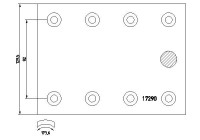 Bromsbeläggsats, trumbroms