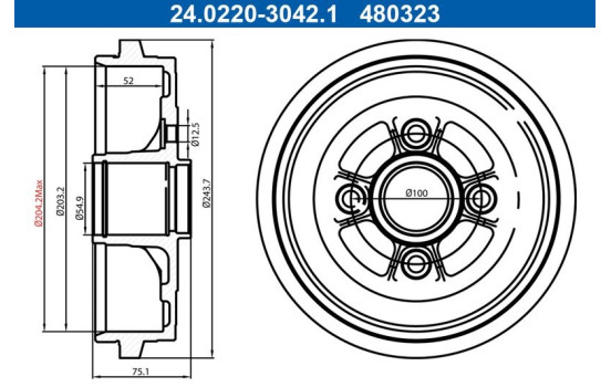 Bromstrumma 24.0220-3042.1 ATE