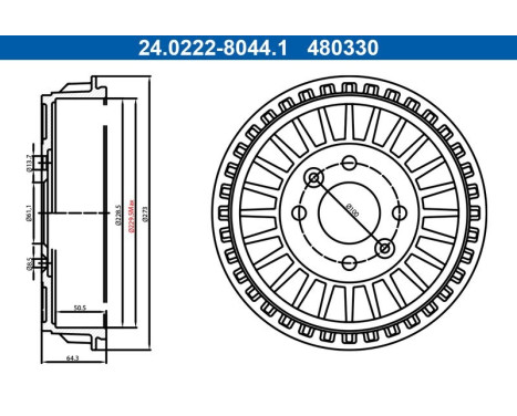 Bromstrumma 24.0222-8044.1 ATE