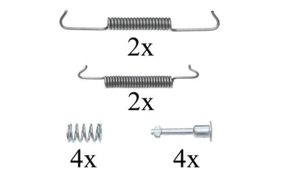 Tillbehörssats, bromsbackar, parkeringsbroms, bild 2