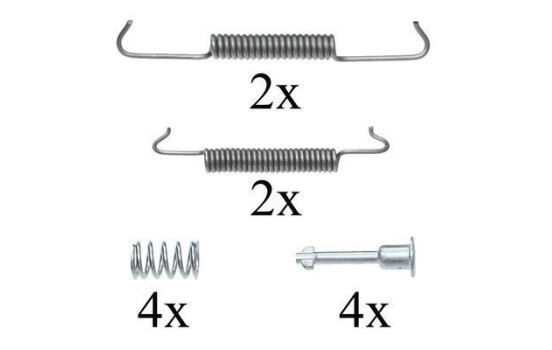 Tillbehörssats, bromsbackar, parkeringsbroms