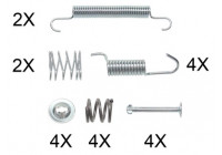 Tillbehörssats, bromsbackar, parkeringsbroms
